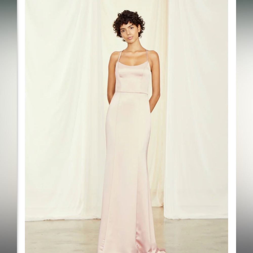 Amsale Everly Bridesmaid Dress Champagne